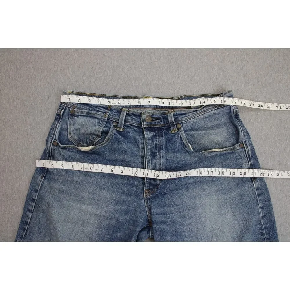 Levis Jeans Mens Size 34 X 30 Blue 514 Cotton Blend Button Fly Straight Stretch - Picture 7 of 9